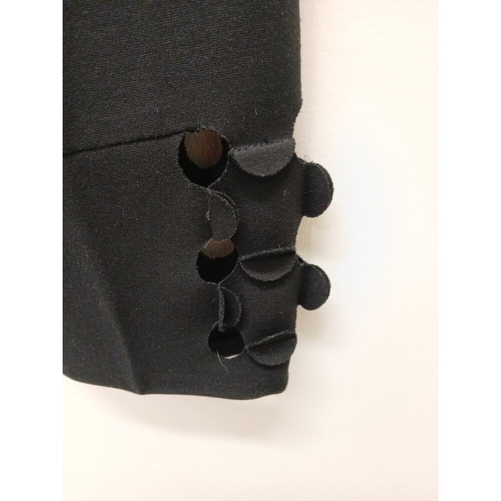 Akris Punto Circle Cut Out Straight Leg Trouser Ankle Pants Size 10 Black - Picture 4 of 11